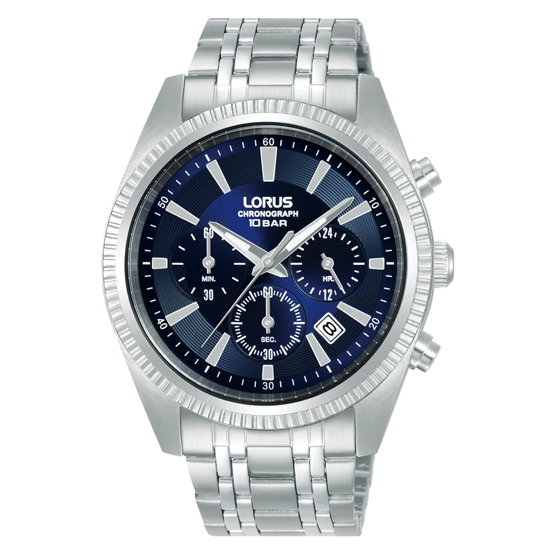 Lorus Classic RT395KX9 Herrenuhr Chronograph • Mineralglas • Edelstahlarmband