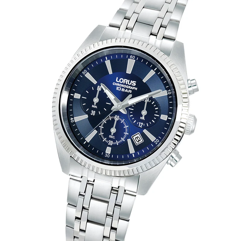 Lorus Classic RT395KX9 Herrenuhr Chronograph • Mineralglas • Edelstahlarmband