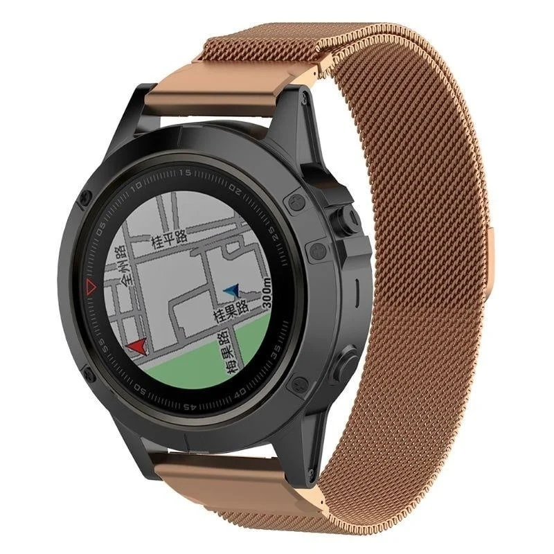 Garmin Fenix 9 Pro - 51mm Milanese Armband (Roségold)