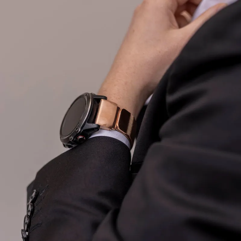 Garmin Fenix 9 Pro - 51mm Milanese Armband (Roségold)
