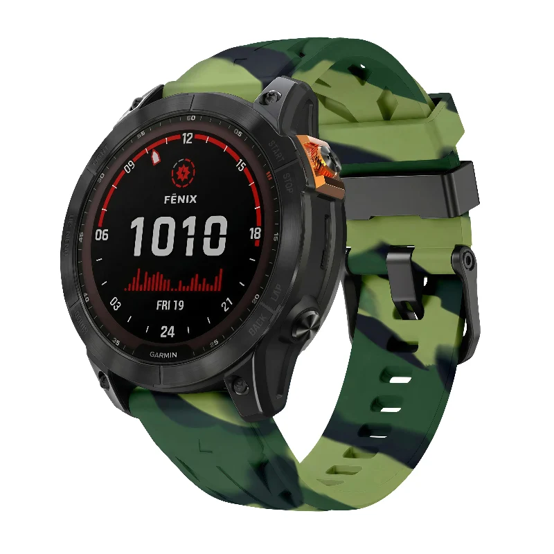 Garmin Approach S60 Race Silikonarmband (Tarngrün)