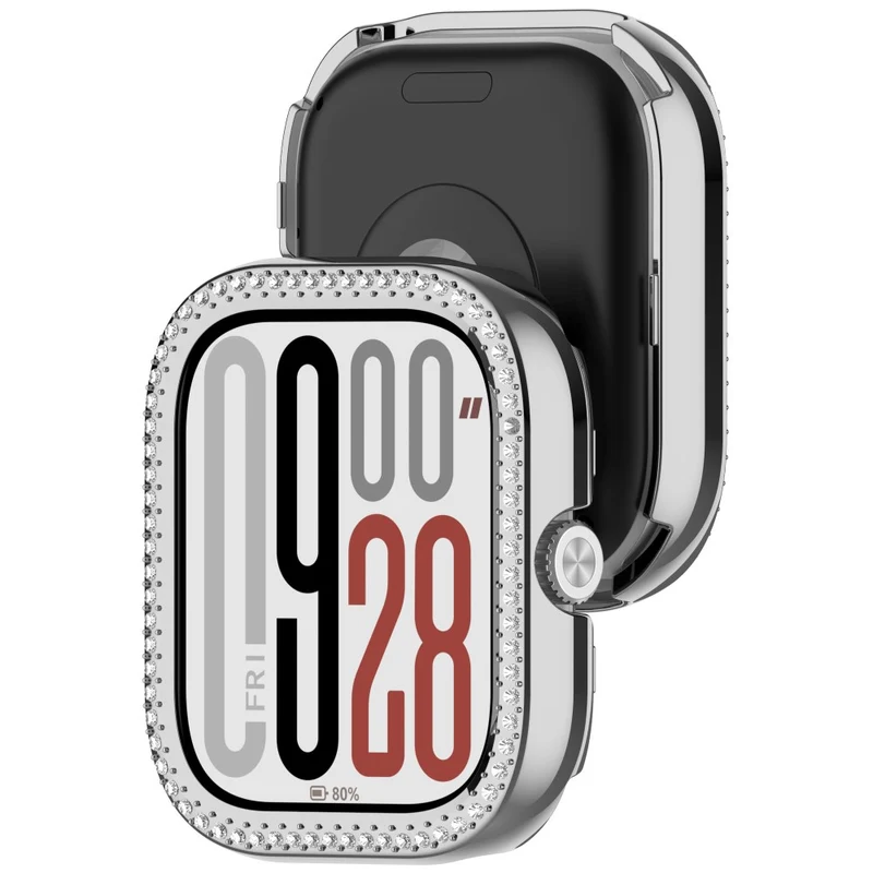 Xiaomi Redmi Watch 5 Schützende Strass und Silikon Bumper