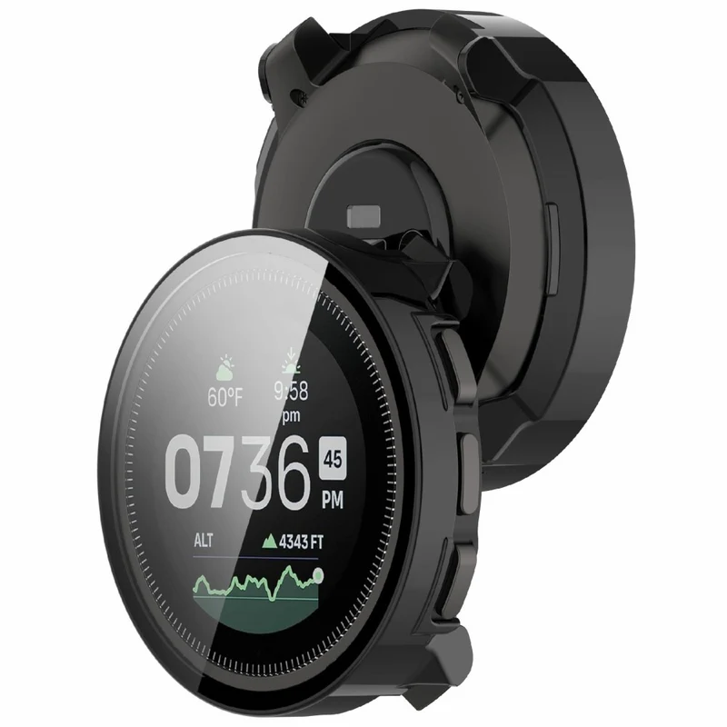Super Stylisch Suunto Vertical Hülle mit Displayschutz in Glas und Silikon
