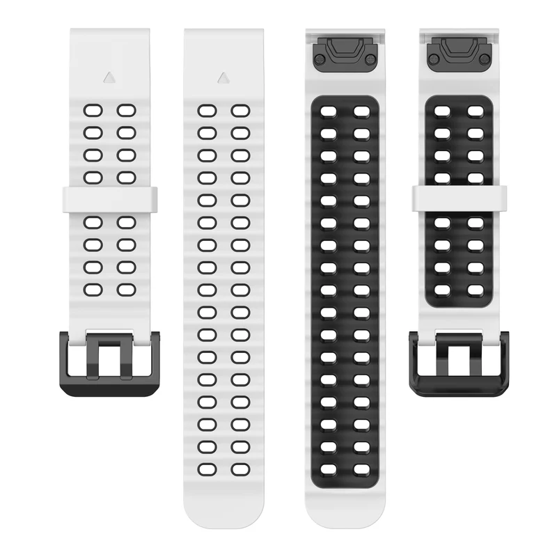 Garmin Fenix 9 - 51mm Wave Sportarmband (Weiß/Schwarz)