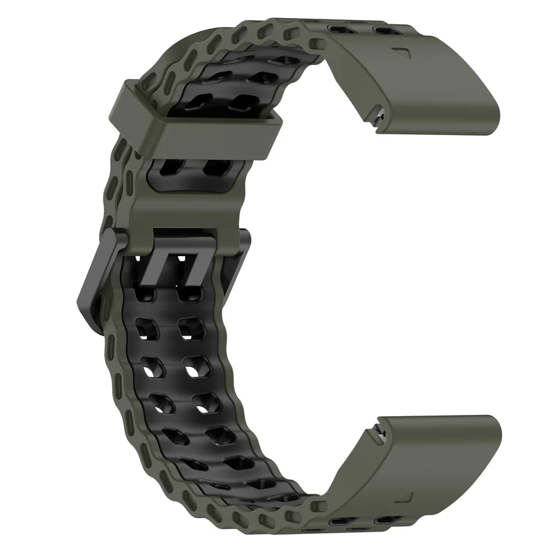 Garmin Fenix 9 Pro - 47mm Wave Sportarmband (Armeegrün/Schwarz)