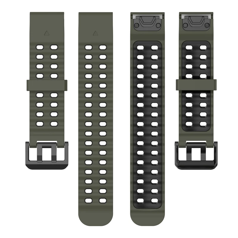 Garmin Fenix 9 Pro - 47mm Wave Sportarmband (Armeegrün/Schwarz)