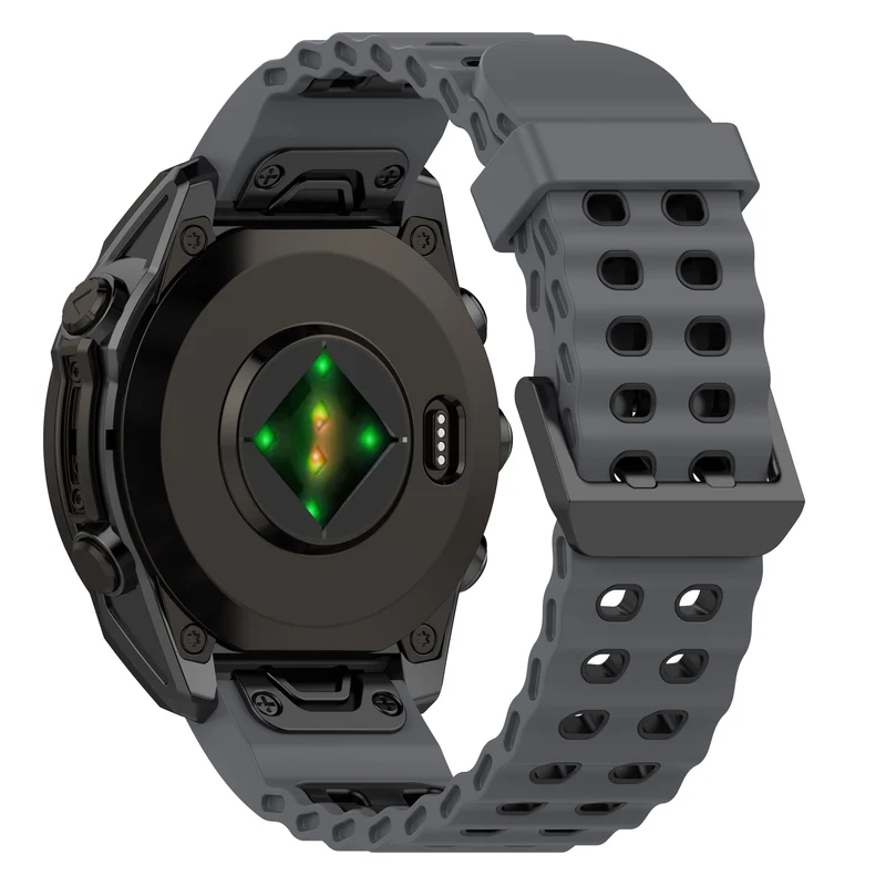 Garmin Fenix 9 Pro - 47mm Wave Sportarmband (Dunkelgrau/Schwarz)