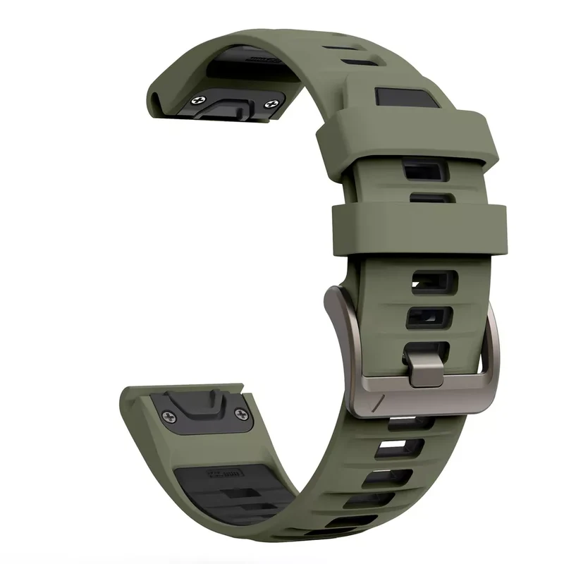 Garmin Fenix 9 Pro - 51mm Schnallen-Sportarmband (Olivgrün/Schwarz)
