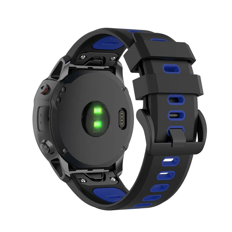 Garmin Fenix 9 Pro - 51mm Schnallen-Sportarmband (Schwarz/Blau)