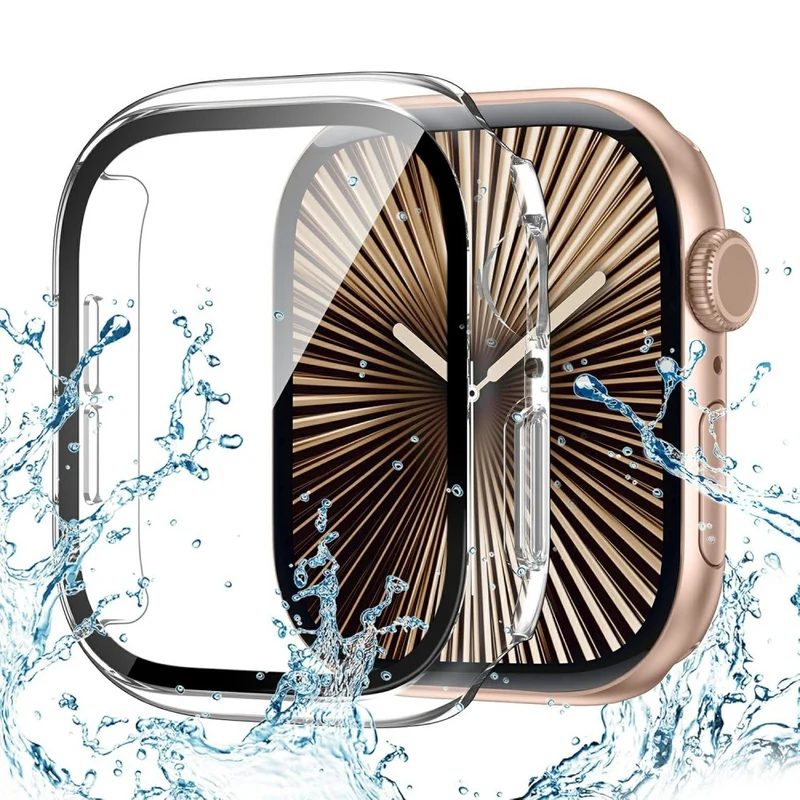 Unglaublich Gut Apple Watch Series 10 46mm Hülle mit Displayschutz in Glas und Silikon