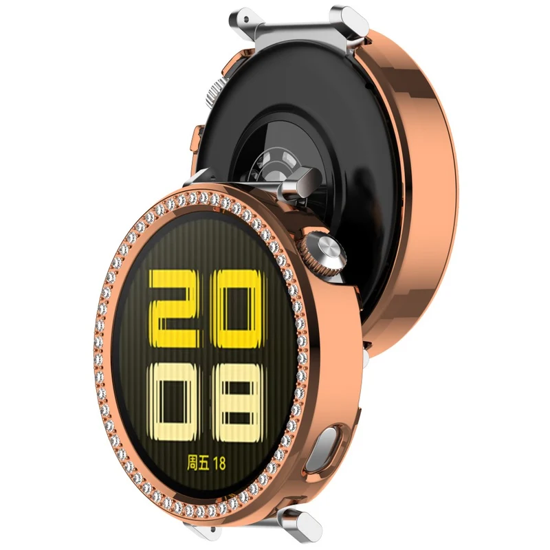 Absolut Modisch Huawei WATCH GT 5 41 mm / Huawei Watch GT 4 41mm Strass und Silikon Hülle