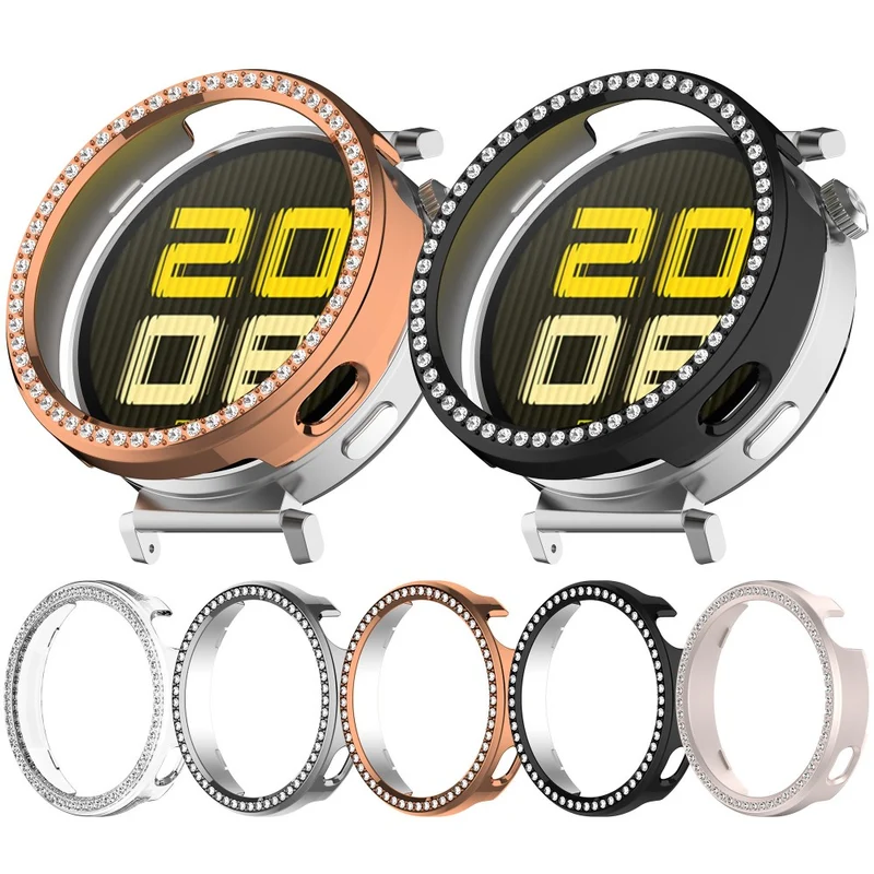 Absolut Modisch Huawei WATCH GT 5 41 mm / Huawei Watch GT 4 41mm Strass und Silikon Hülle