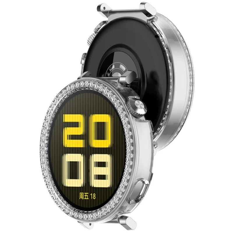 Absolut Modisch Huawei WATCH GT 5 41 mm / Huawei Watch GT 4 41mm Strass und Silikon Hülle