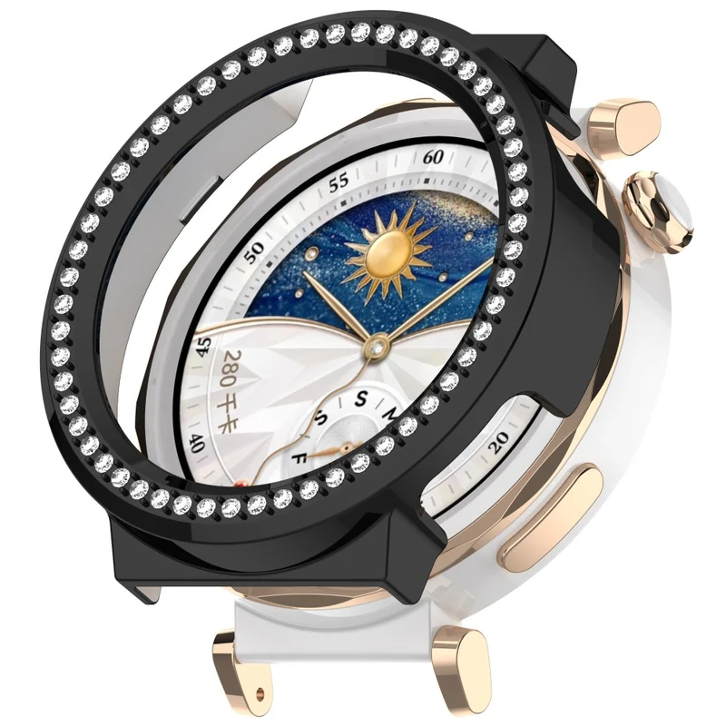Auffallend Modisch Huawei Watch GT 5 Pro 42mm Strass und Silikon Hülle