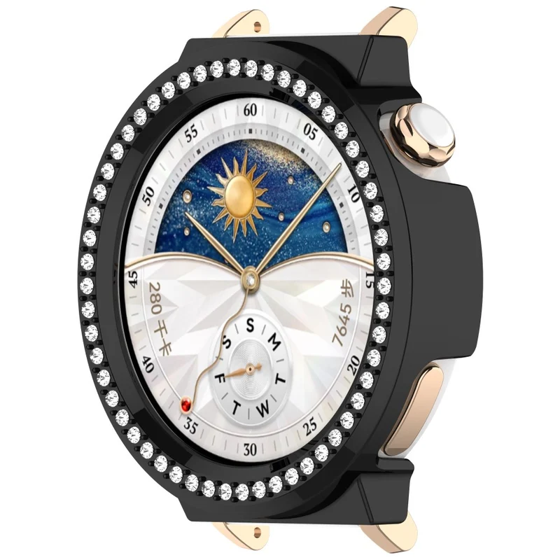 Auffallend Modisch Huawei Watch GT 5 Pro 42mm Strass und Silikon Hülle