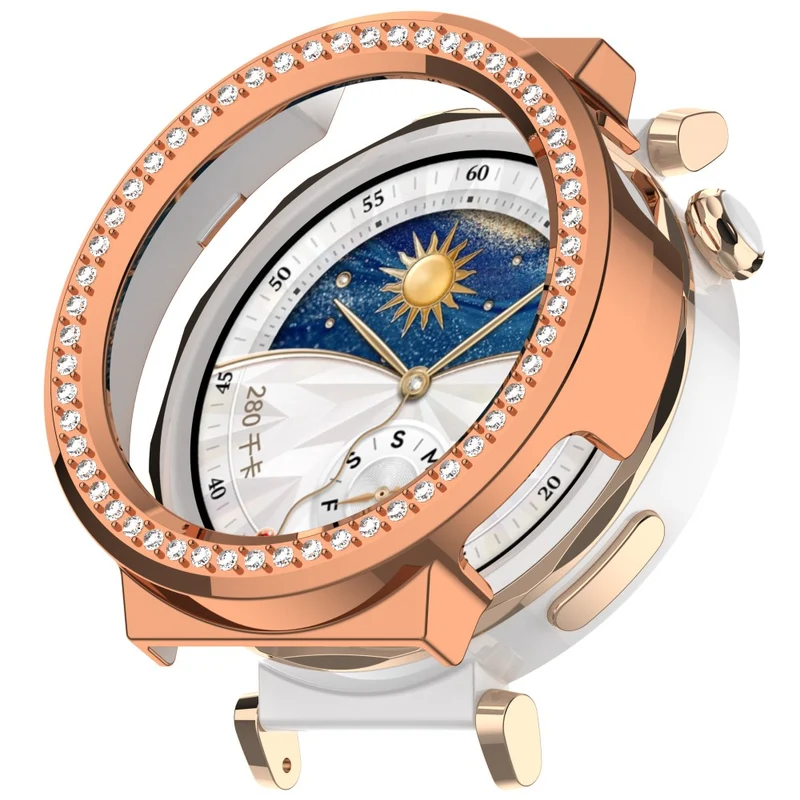 Auffallend Modisch Huawei Watch GT 5 Pro 42mm Strass und Silikon Hülle
