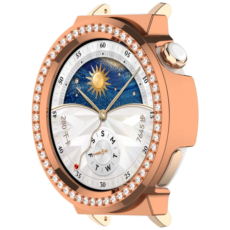 Auffallend Modisch Huawei Watch GT 5 Pro 42mm Strass und Silikon Hülle