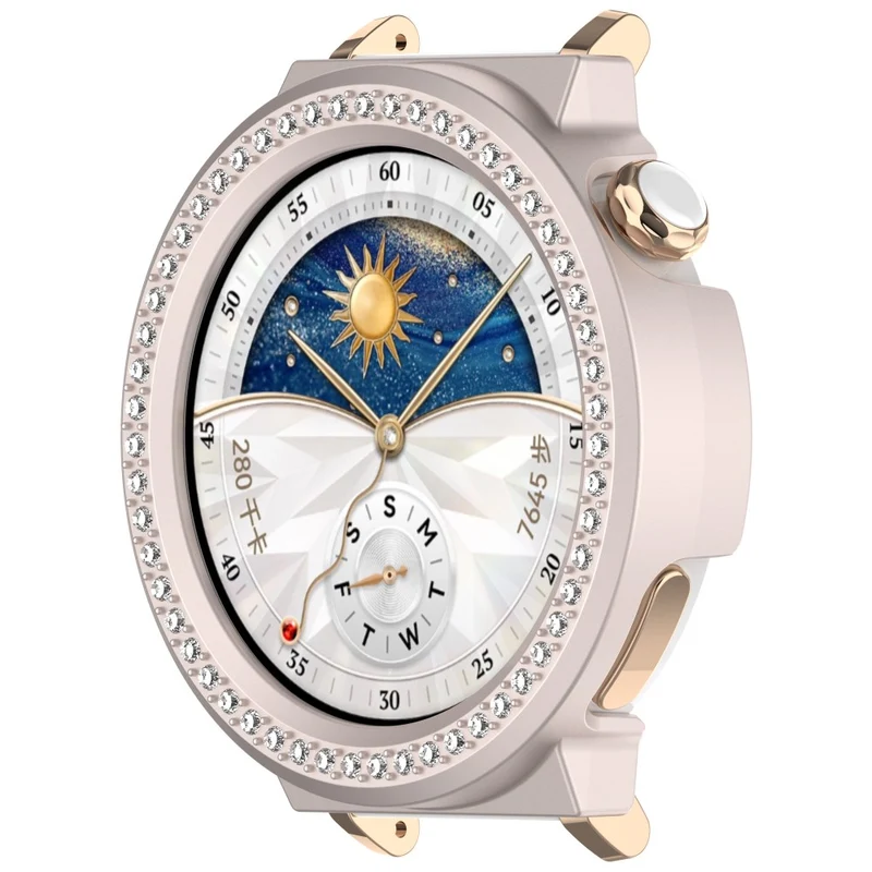 Auffallend Modisch Huawei Watch GT 5 Pro 42mm Strass und Silikon Hülle