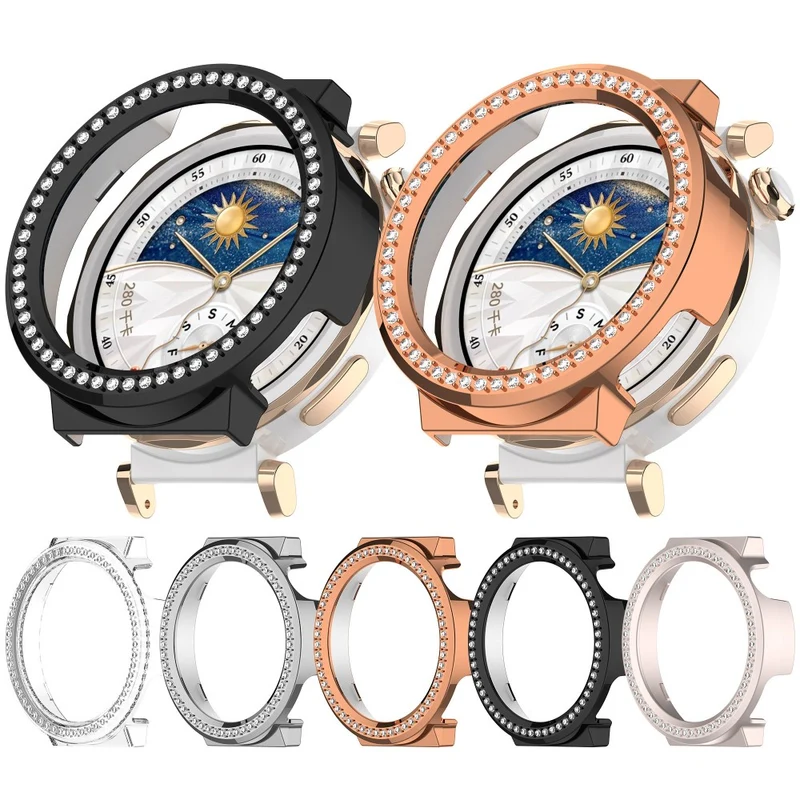 Auffallend Modisch Huawei Watch GT 5 Pro 42mm Strass und Silikon Hülle
