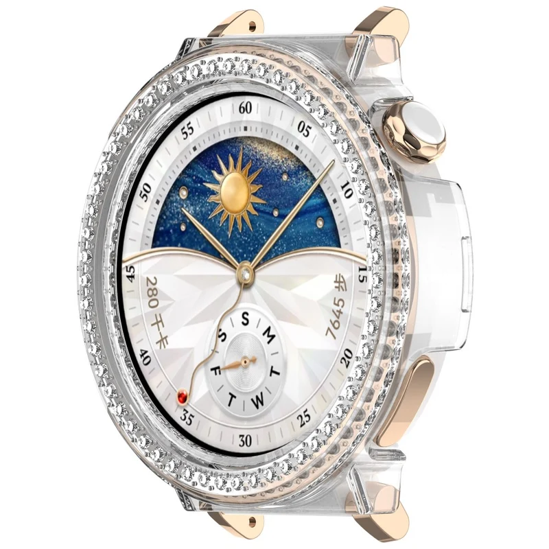 Auffallend Modisch Huawei Watch GT 5 Pro 42mm Strass und Silikon Hülle