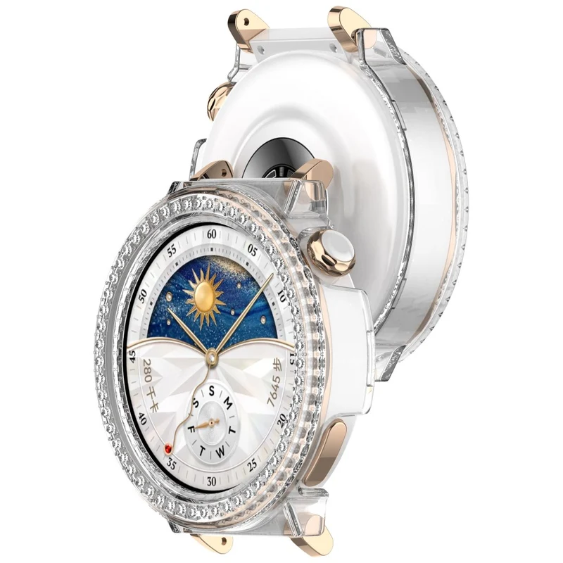 Auffallend Modisch Huawei Watch GT 5 Pro 42mm Strass und Silikon Hülle