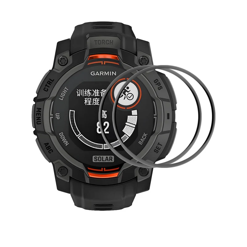 Garmin Instinct 3 45mm Silikon 3D Gekrümmt Displayschutz