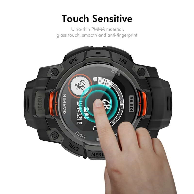 Garmin Instinct 3 45mm Silikon 3D Gekrümmt Displayschutz