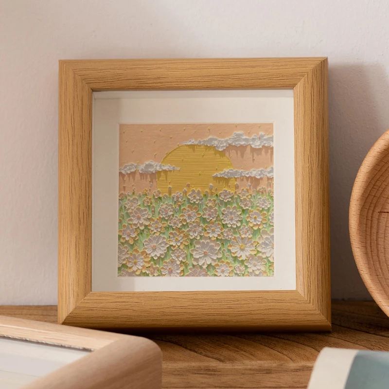 Künstlerisches Landschaftsbild gerahmt