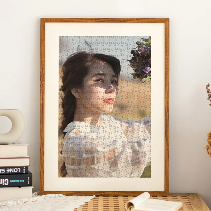 Künstlerischer Puzzlerahmen