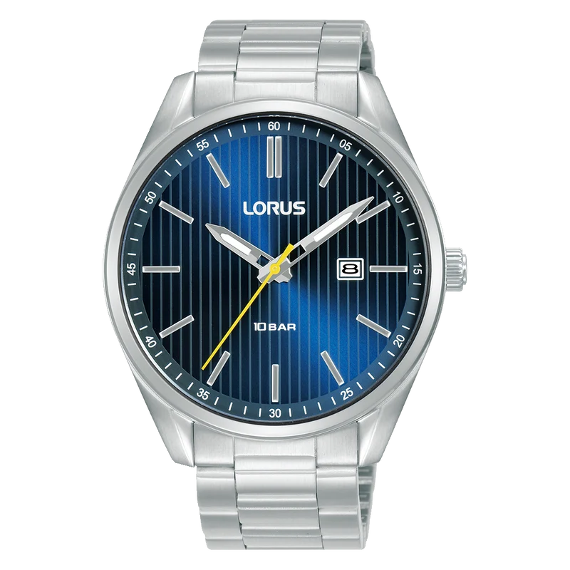 Lorus Sports RH915QX9 Herren Armbanduhr • Mineralglas • Edelstahlarmband