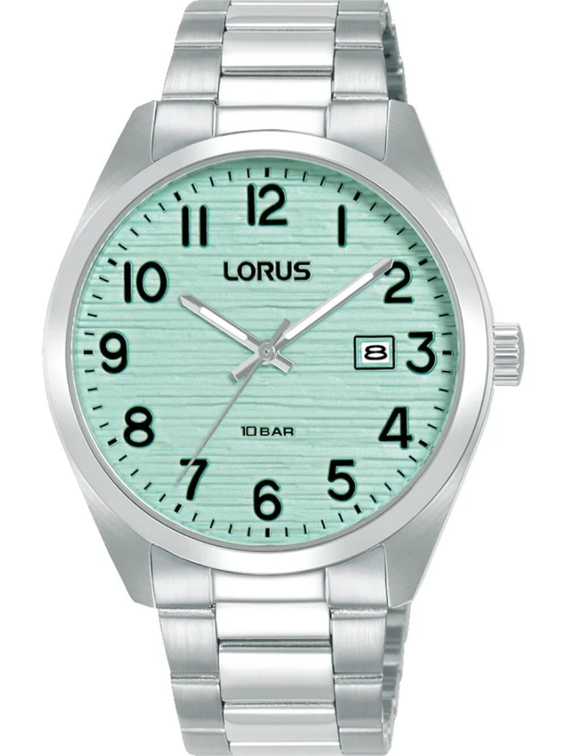 Lorus Classic RH909RX9 Herren Armbanduhr Grün • Mineralglas • Edelstahlarmband