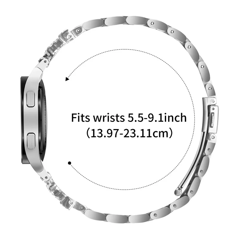 Sehr Haltbar Samsung Galaxy Watch 7 40mm / Samsung Galaxy Watch 7 44mm Metall Und Strass Universell Armband