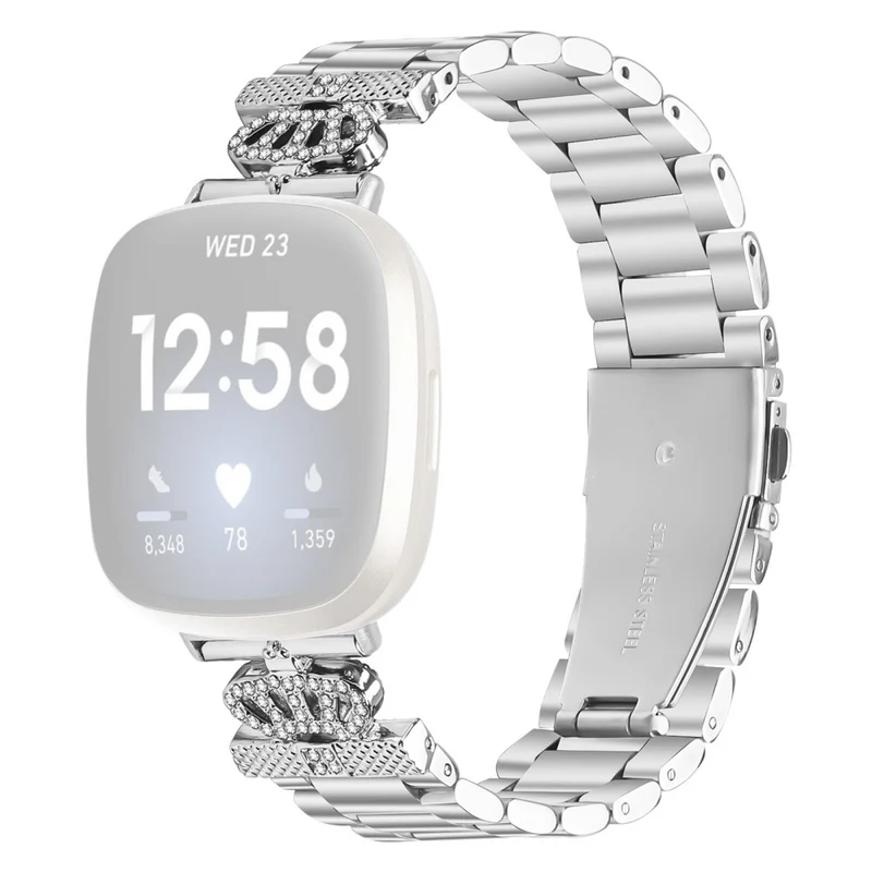 Absolut Fantastisch Fitbit Versa 4 / Fitbit Sense 2 Metall Und Strass Universell Armband