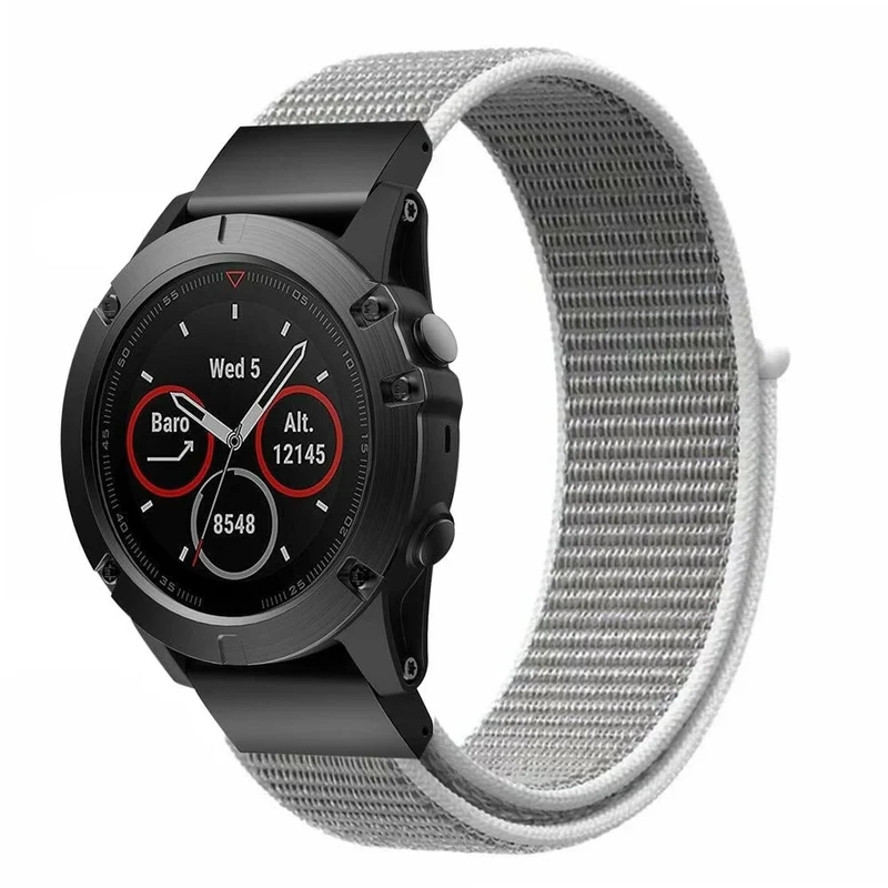 Garmin Fenix 9 - 51mm Nylonarmband (Muschelweiß)