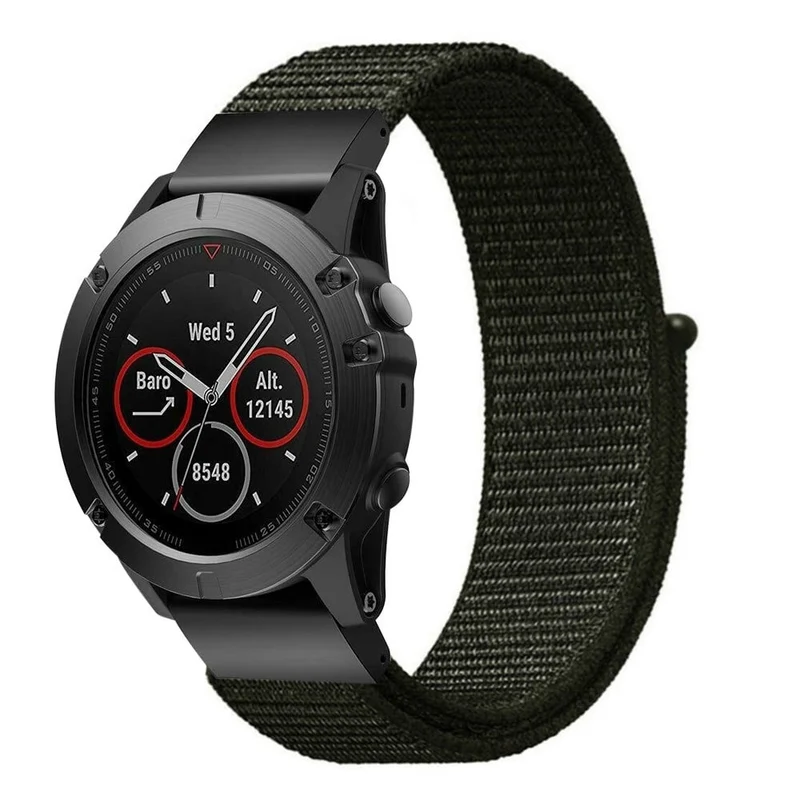 Garmin Fenix 9 - 51mm Nylonarmband (Armeegrün)