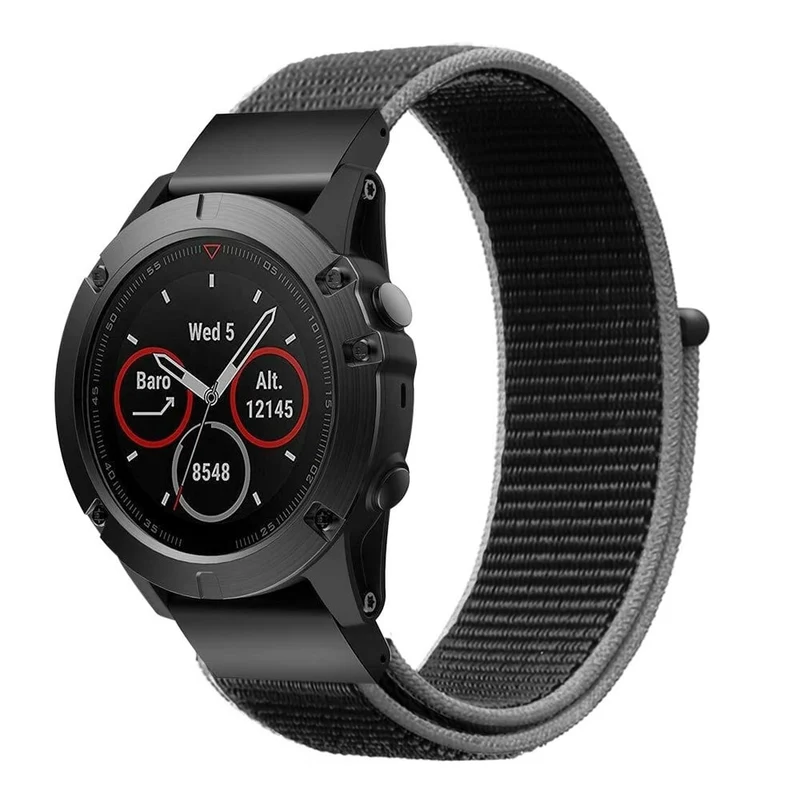 Garmin Fenix 9 - 51mm Nylonarmband (Anthrazit)