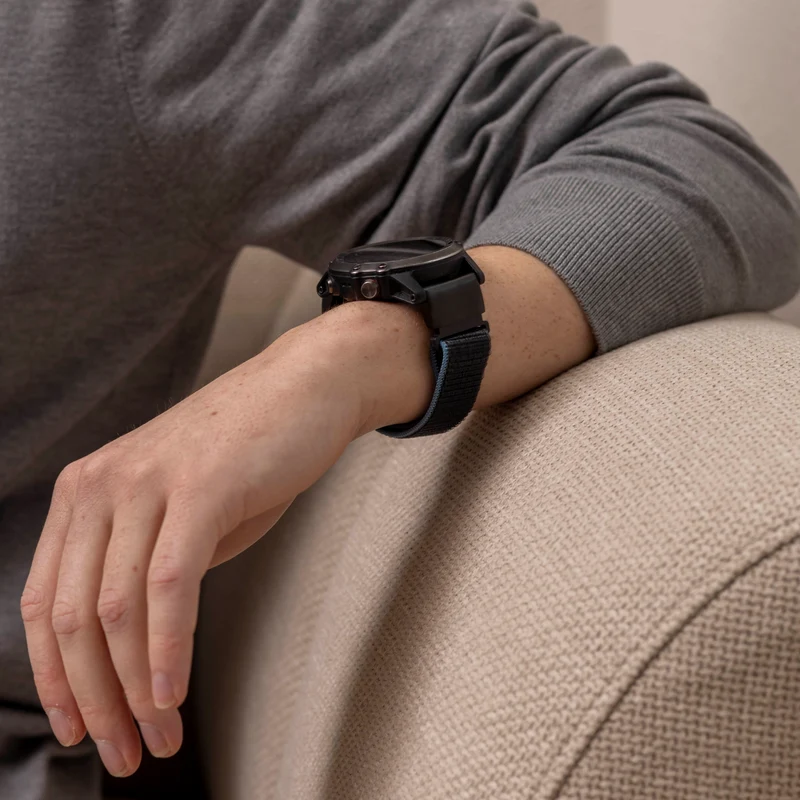 Garmin Fenix 9 - 51mm Nylonarmband (Anthrazit)