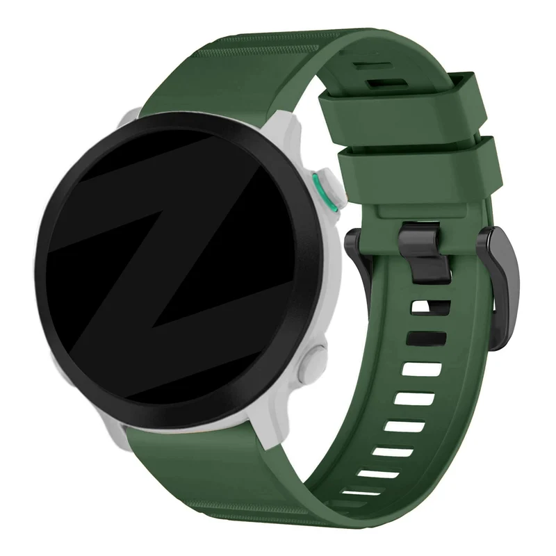 Bandz Garmin Fenix 9 - 51mm Schnallen-Silikonarmband (Dunkelgrün)