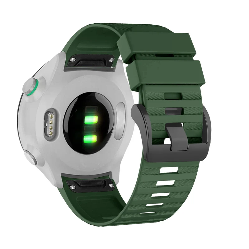 Bandz Garmin Fenix 9 - 51mm Schnallen-Silikonarmband (Dunkelgrün)