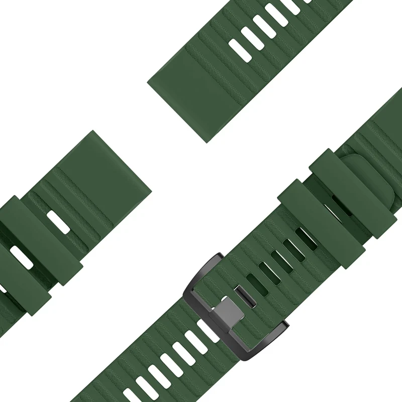 Bandz Garmin Fenix 9 - 51mm Schnallen-Silikonarmband (Dunkelgrün)