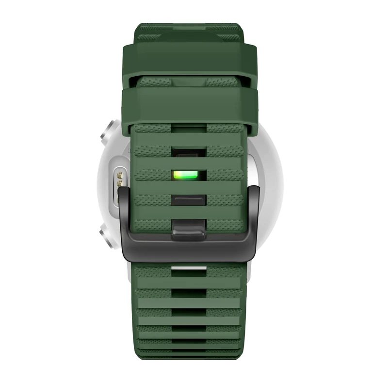 Bandz Garmin Fenix 9 - 51mm Schnallen-Silikonarmband (Dunkelgrün)