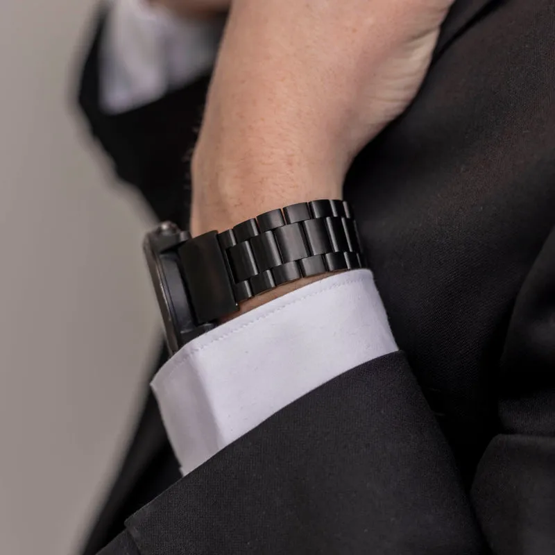 Bandz Garmin Fenix 9 Pro - 51mm Stahlarmband 'Classic' (Schwarz)