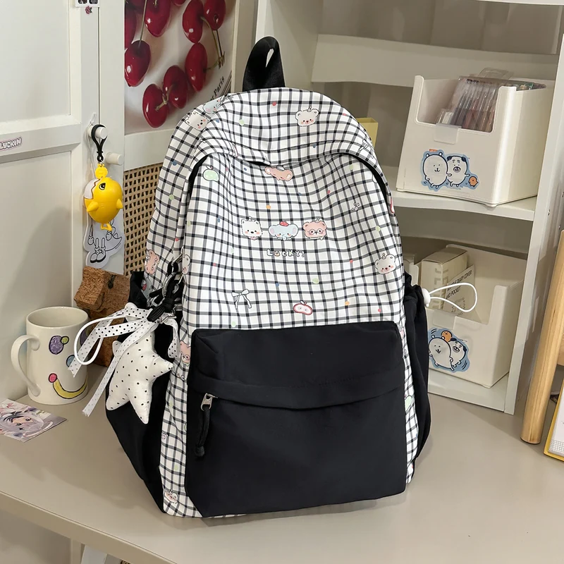 Süßer Charakterdruck Pink Rucksack Karnz