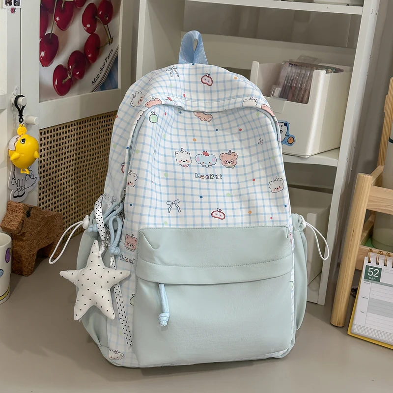 Süßer Charakterdruck Pink Rucksack Karnz