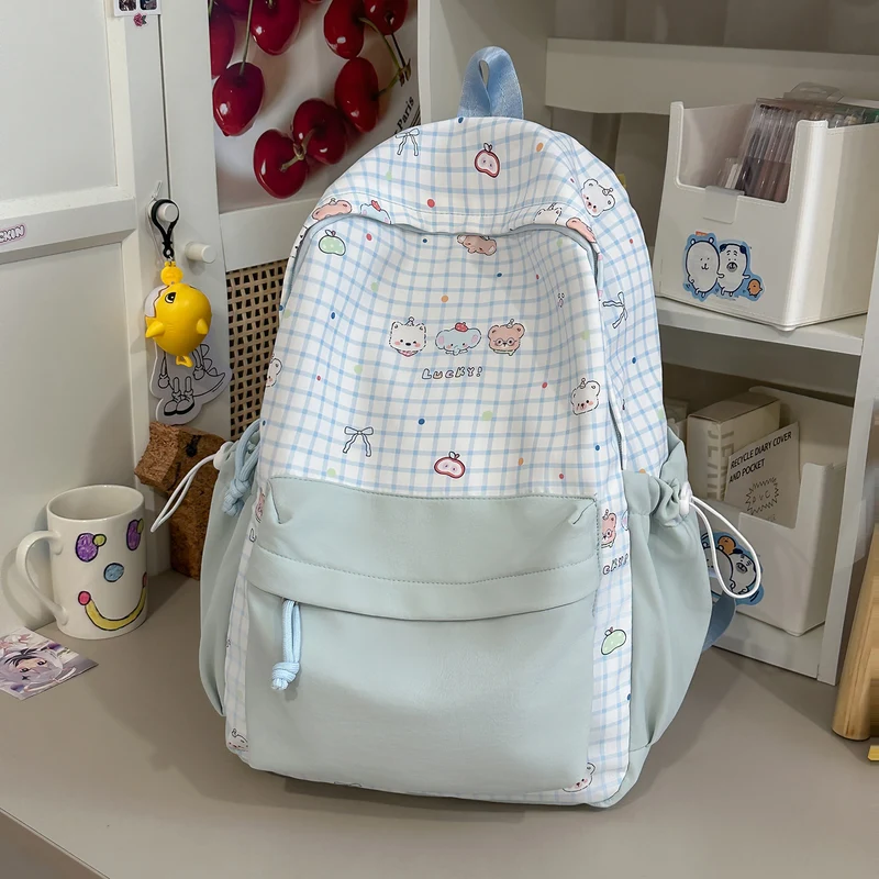 Süßer Charakterdruck Pink Rucksack Karnz