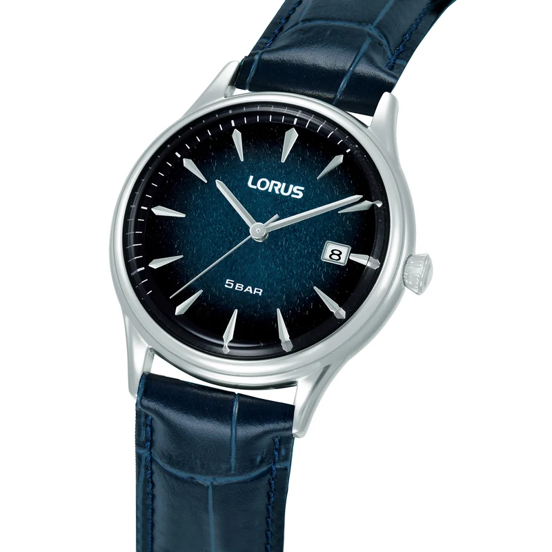 Lorus Classic RS995DX9 Herrenuhr Dunkelblau • Mineralglas • Quarzwerk