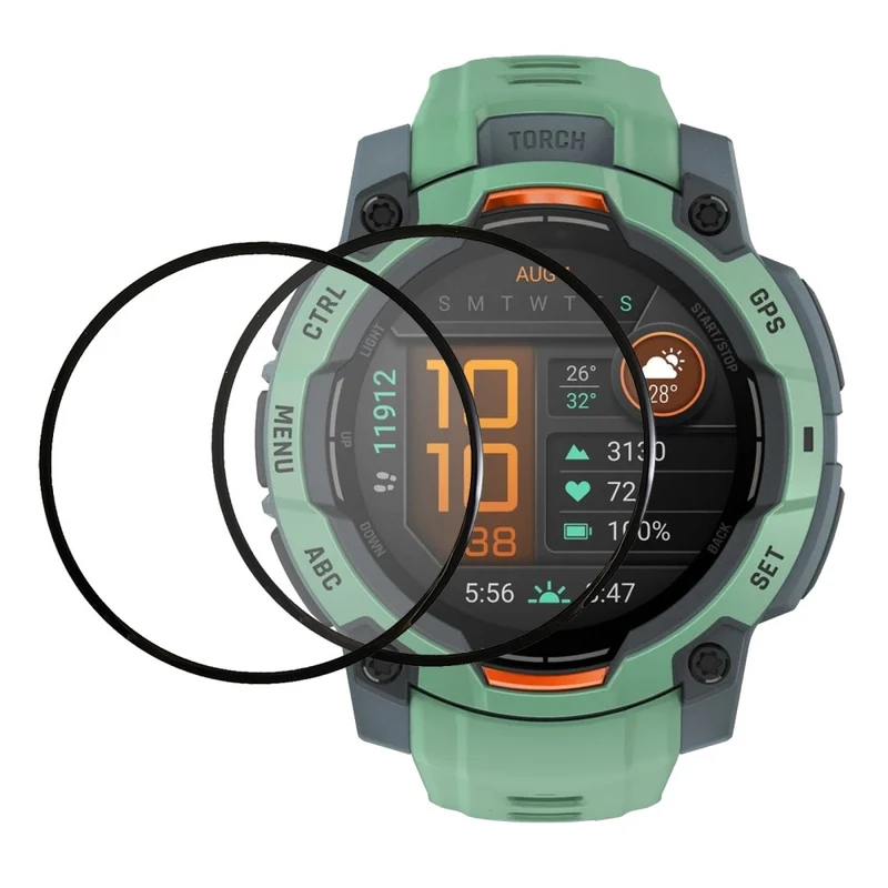 Garmin Instinct 3 45mm Silikon HD Displayschutz
