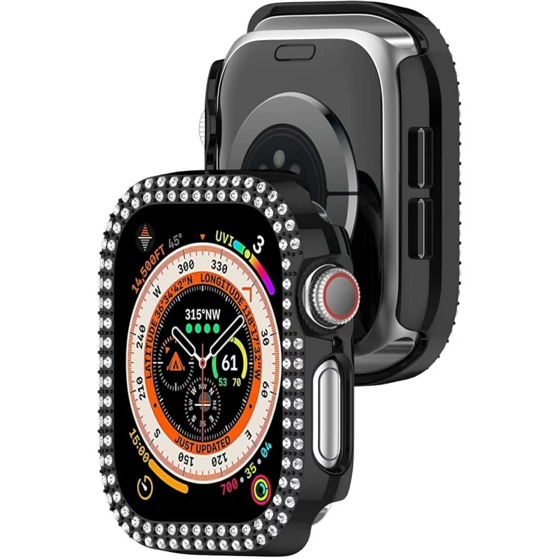 Apple Watch Series 10 46mm Strass und Silikon Bumper