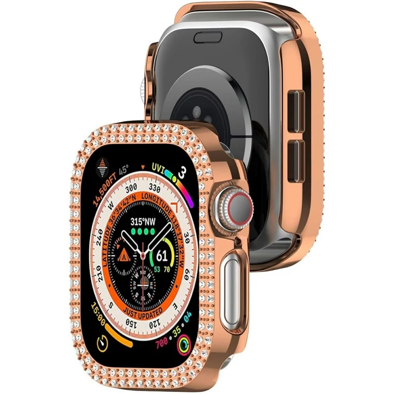 Apple Watch Series 10 46mm Strass und Silikon Bumper