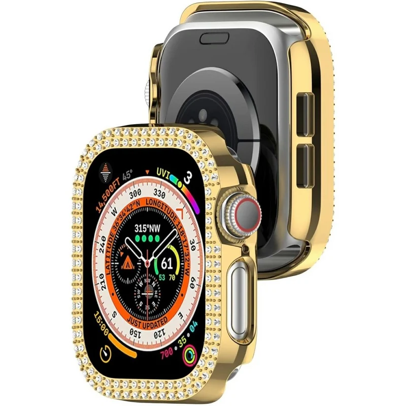 Apple Watch Series 10 42mm Strass und Silikon Bumper